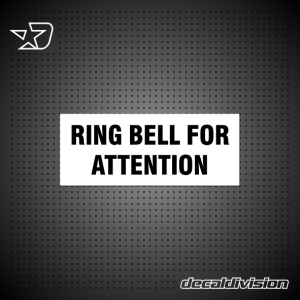 Ring Bell for Attention Sticker